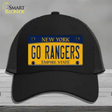 Go Rangers Novelty License Plate Hat Tag Mesh / Black