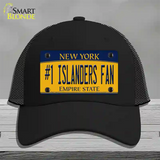 Number 1 Islanders Fan Novelty License Plate Hat Tag Mesh / Black