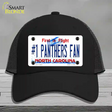 Number 1 Panthers Fan NC Novelty License Plate Hat Tag Mesh / Black