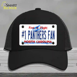 Number 1 Panthers Fan NC Novelty License Plate Hat Tag Mesh / Black