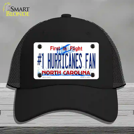 Number 1 Hurricanes Fan Novelty License Plate Hat Tag Mesh / Black