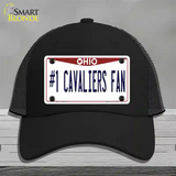 Number 1 Cavaliers Fan Novelty License Plate Hat Tag Mesh / Black