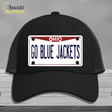 Go Blue Jackets Novelty License Plate Hat Tag Mesh / Black