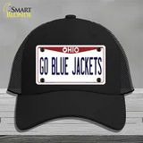 Go Blue Jackets Novelty License Plate Hat Tag Mesh / Black