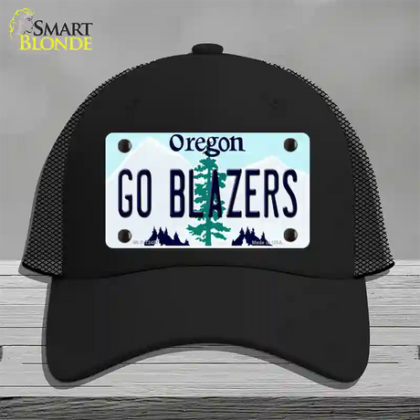 Go Blazers Novelty License Plate Hat Tag Mesh / Black