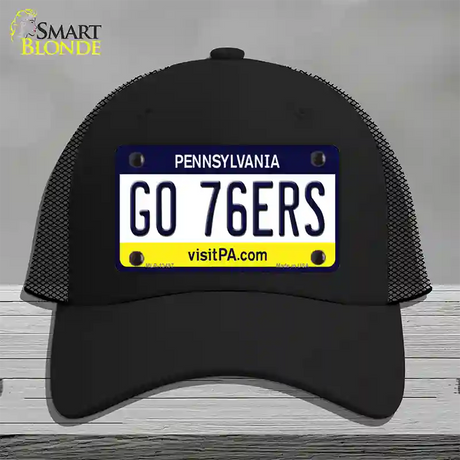 Go 76ers Novelty License Plate Hat Tag Mesh / Black