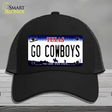 Go Cowboys Novelty License Plate Hat Tag Mesh / Black