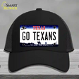 Go Texans Novelty License Plate Hat Tag Mesh / Black