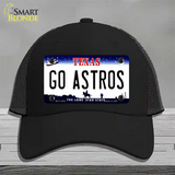 Go Astros Novelty License Plate Hat Tag Mesh / Black