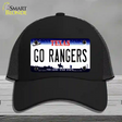 Go Rangers Texas Novelty License Plate Hat Tag Mesh / Black