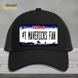 Number 1 Mavericks Fan Novelty License Plate Hat Tag Mesh / Black