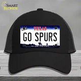 Go Spurs Novelty License Plate Hat Tag Mesh / Black