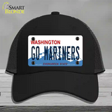 Go Mariners Novelty License Plate Hat Tag Mesh / Black