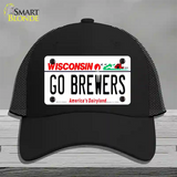 Go Brewers Novelty License Plate Hat Tag Mesh / Black