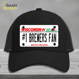 Number 1 Brewers Fan Novelty License Plate Hat Tag Mesh / Black