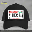 Number 1 Bucks Fan Novelty License Plate Hat Tag Mesh / Black