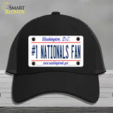 Number 1 Nationals Fan Novelty License Plate Hat Tag Mesh / Black