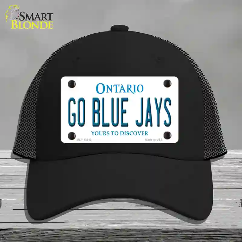 Go Blue Jays Novelty License Plate Hat Tag Mesh / Black