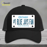 Number 1 Blue Jays Fan Novelty License Plate Hat Tag Mesh / Black