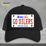 Go Oilers Novelty License Plate Hat Tag Mesh / Black