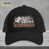 This Girl Loves Her Golden Knights Novelty License Plate Hat Tag Mesh / Black