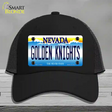 Golden Knights Novelty License Plate Hat Tag Mesh / Black