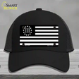 3 Percenter American Flag Novelty License Plate Hat Tag Mesh / Black