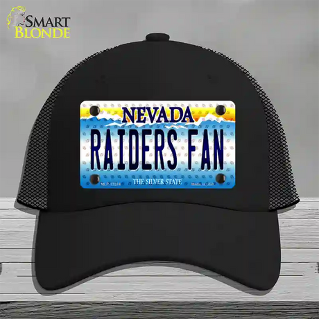 Raiders Fan Nevada Novelty License Plate Hat Tag Mesh / Black