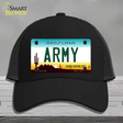 Army Arizona Novelty License Plate Hat Tag Mesh / Black