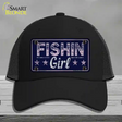 Fishin Girl Novelty License Plate Hat Tag Mesh / Black