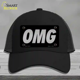 OMG Black Novelty License Plate Hat Tag Mesh / Black