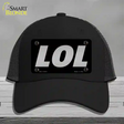 LOL Black Novelty License Plate Hat Tag Mesh / Black