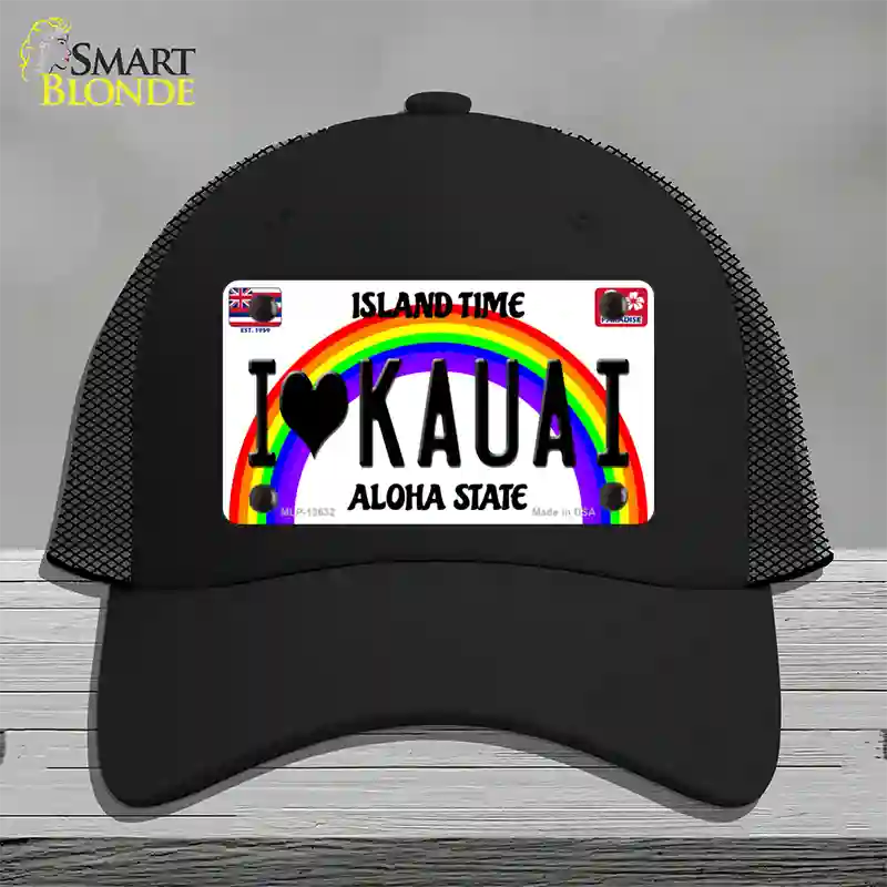 I Heart Kauai Novelty License Plate Hat Tag Mesh / Black