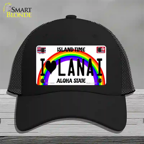 I Heart Lanai Novelty License Plate Hat Tag Mesh / Black