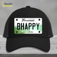 Be Happy Novelty License Plate Hat Tag Mesh / Black