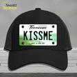 Kiss Me Novelty License Plate Hat Tag Mesh / Black