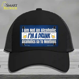 Im A Drunk Novelty License Plate Hat Tag Mesh / Black