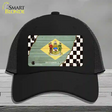 Delaware Racing Flag Novelty License Plate Hat Tag Mesh / Black