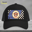 Minnesota Racing Flag Novelty License Plate Hat Tag Mesh / Black