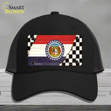 Missouri Racing Flag Novelty License Plate Hat Tag Mesh / Black