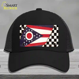 Ohio Racing Flag Novelty License Plate Hat Tag Mesh / Black