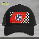 Tennessee Racing Flag Novelty License Plate Hat Tag Mesh / Black