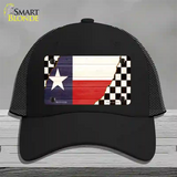 Texas Racing Flag Novelty License Plate Hat Tag Mesh / Black