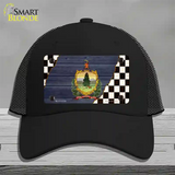 Vermont Racing Flag Novelty License Plate Hat Tag Mesh / Black