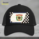 West Virginia Racing Flag Novelty License Plate Hat Tag Mesh / Black