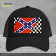 Confederate Racing Flag Novelty License Plate Hat Tag Mesh / Black