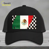 Mexico Racing Flag Novelty License Plate Hat Tag Mesh / Black