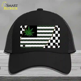 Weed American Racing Flag Novelty License Plate Hat Tag Mesh / Black