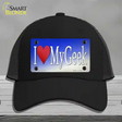 I Love My Geek Novelty License Plate Hat Tag Mesh / Black