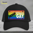 Honk If Youre Gay Novelty License Plate Hat Tag Mesh / Black